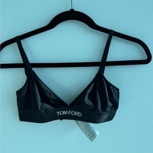 Tom Ford Black Logo Bandeau Bralette